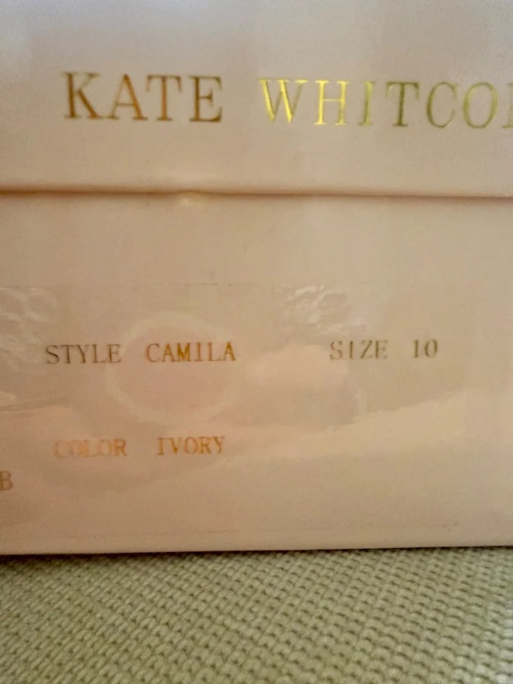 Kate Whitcomb Camila Ivory Sandals Size 10 (Brand New)